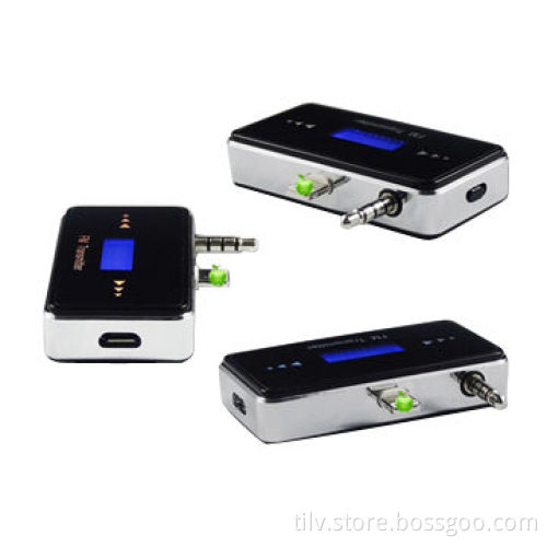 In-car Wireless LCD Handsfree 3.5mm Jack FM Transmitter